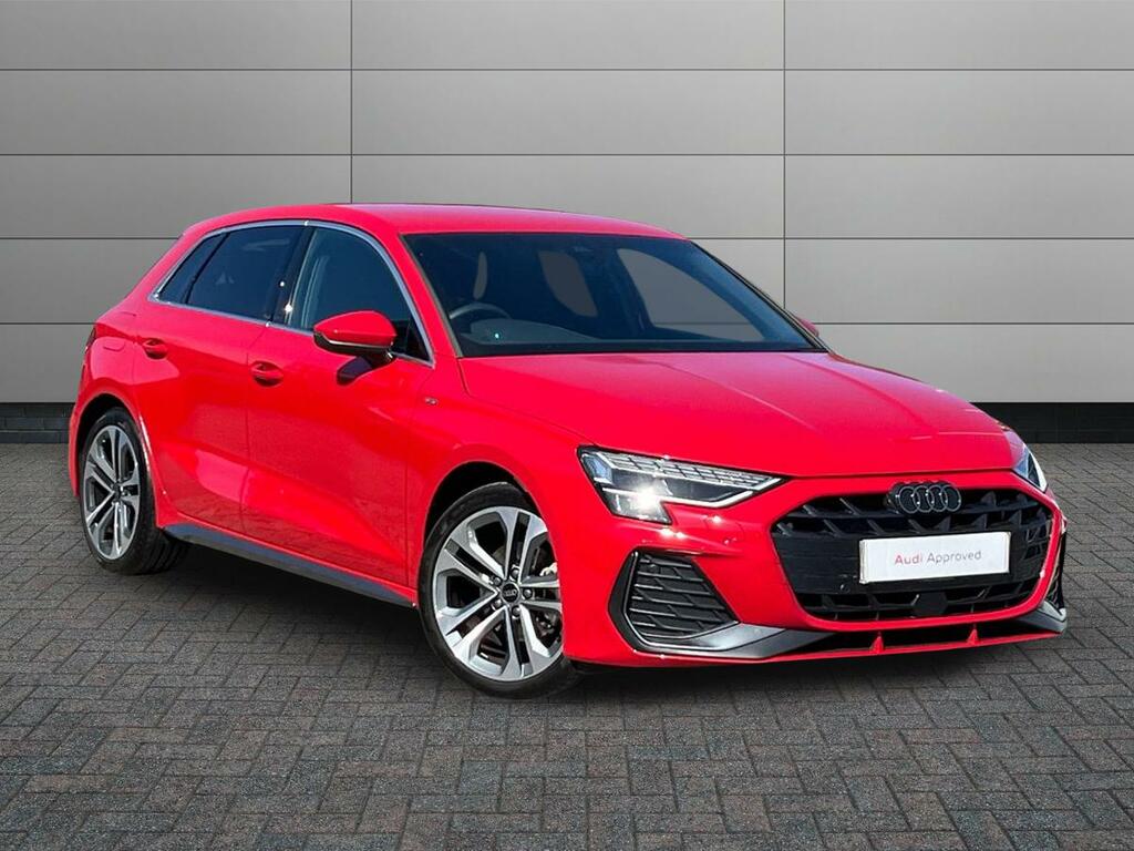 Audi A3 1.5 Tfsi 35 S Line Sportback S Tronic Euro 6 Ss Red