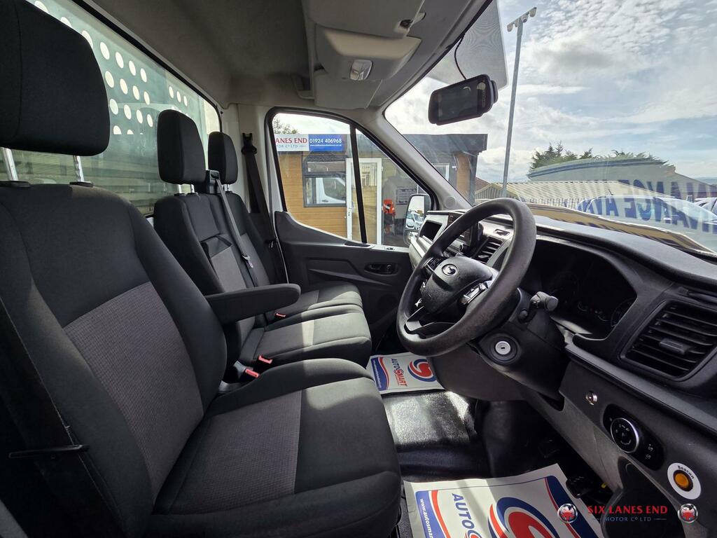 Ford Transit Custom 2.0 350 Ecoblue Leader Dropside DY72JNZ White #2