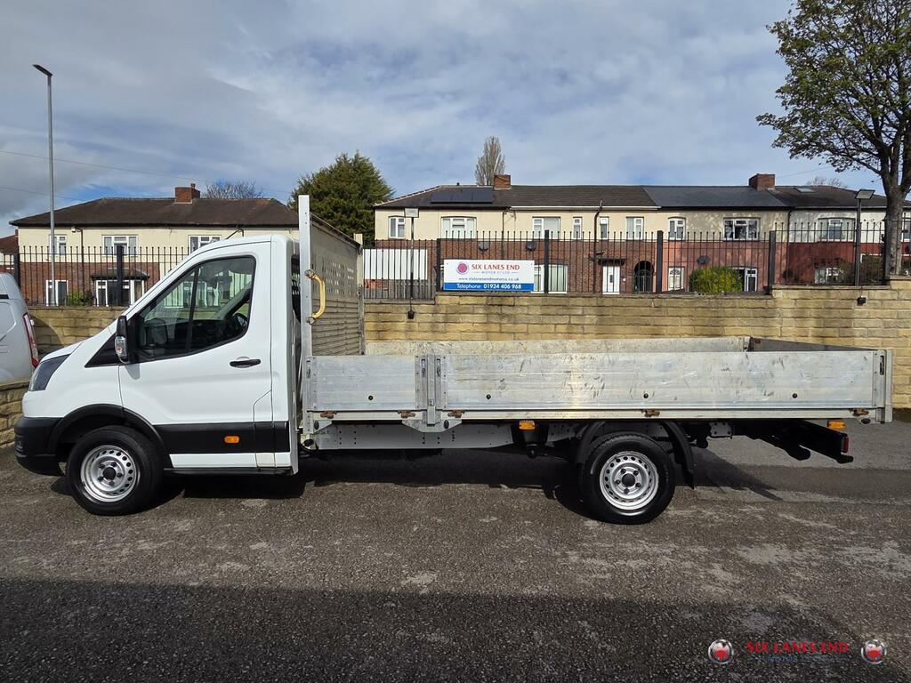 Ford Transit Custom 2.0 350 Ecoblue Leader Dropside DY72JNZ White #3