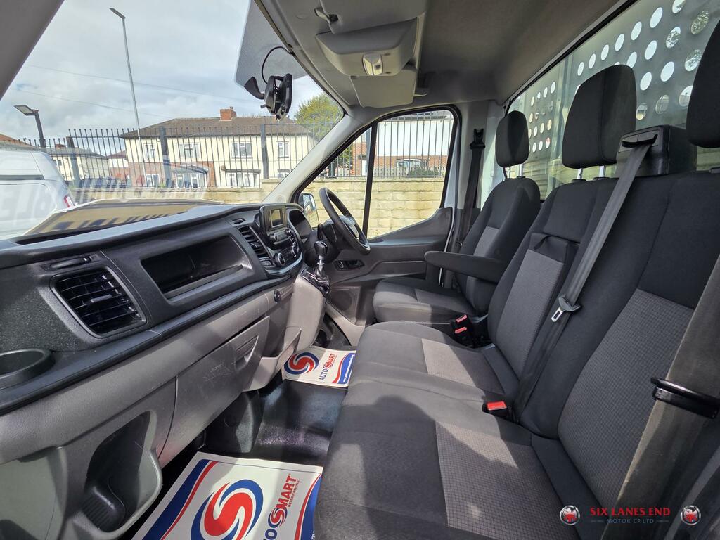 Ford Transit Custom 2.0 350 Ecoblue Leader Dropside DY72JNZ White #5