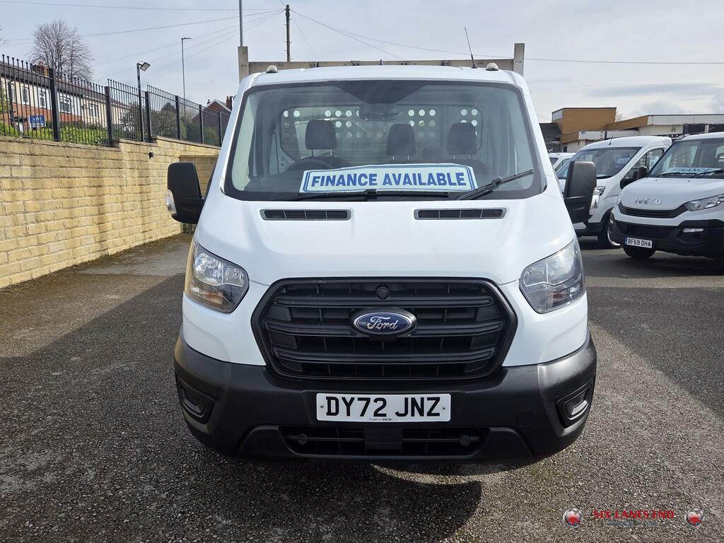 Ford Transit Custom 2.0 350 Ecoblue Leader Dropside DY72JNZ White #4