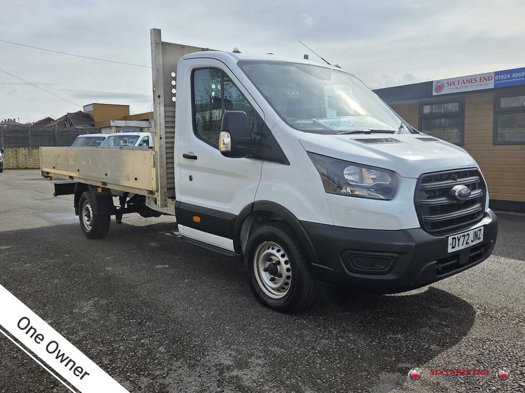 Ford Transit Custom 2.0 350 Ecoblue Leader Dropside White