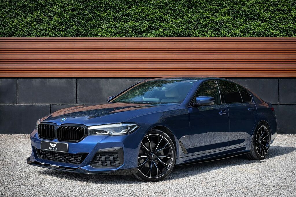 BMW 5 Series 2020 2.0 520D Mht M Sport Saloon Hybrid Blue