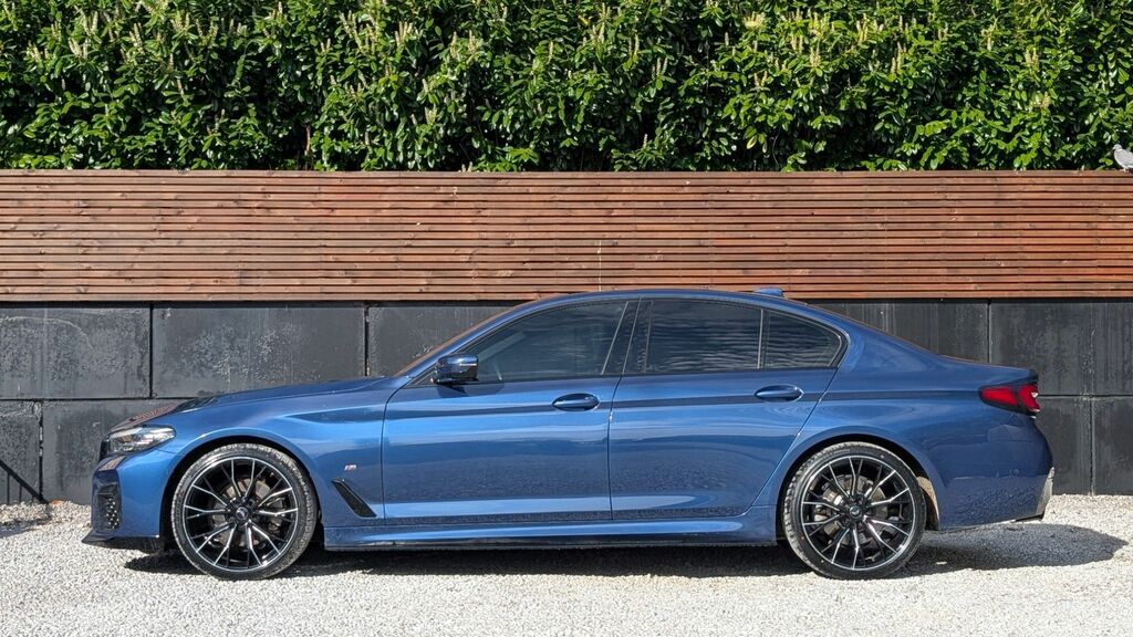 BMW 5 Series 2020 2.0 520D Mht M Sport Saloon Hybrid Blue #5