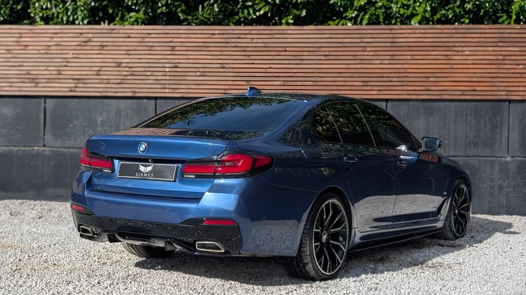 BMW 5 Series 2020 2.0 520D Mht M Sport Saloon Hybrid Blue #6