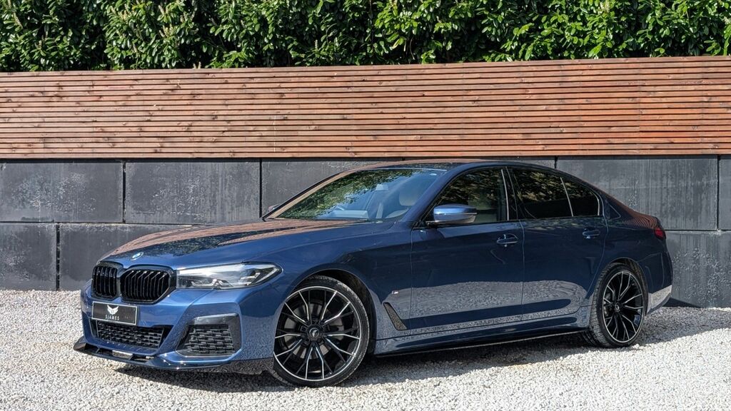 BMW 5 Series 2020 2.0 520D Mht M Sport Saloon Hybrid Blue #2