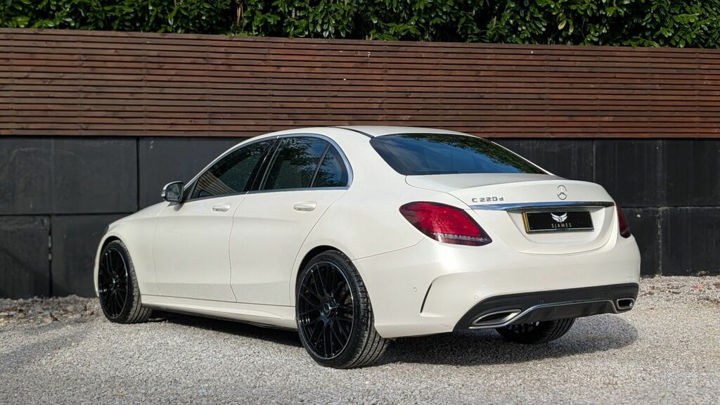 Mercedes-Benz C Class 2019 2.0 C220d Amg Line Premium Saloon Diese BV19WUU White #5