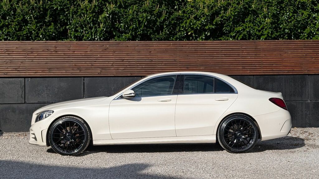 Mercedes-Benz C Class 2019 2.0 C220d Amg Line Premium Saloon Diese BV19WUU White #4
