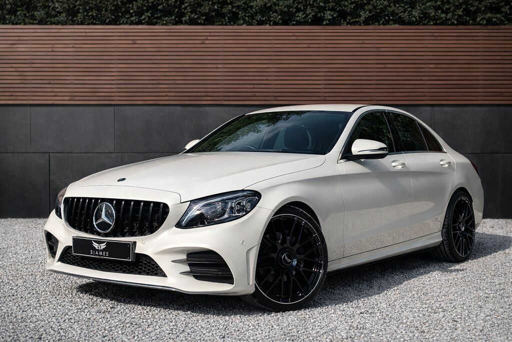 Mercedes-Benz C Class 2019 2.0 C220d Amg Line Premium Saloon Diese BV19WUU White