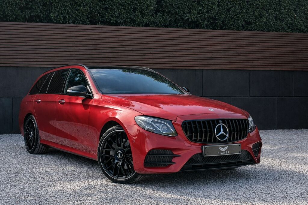 Mercedes-Benz E Class 2020 2.0 E220d Amg Line Night Edition Premium Plu KR20WNJ Red #3