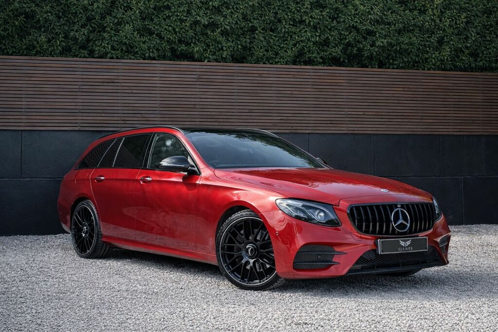 Mercedes-Benz E Class 2020 2.0 E220d Amg Line Night Edition Premium Plu KR20WNJ Red #4