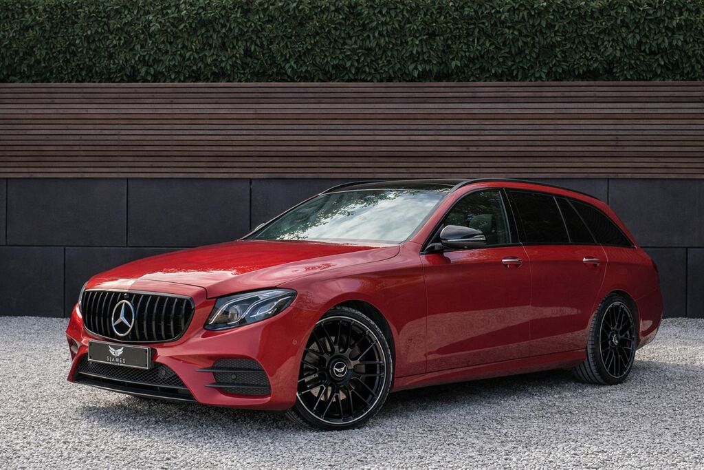 Mercedes-Benz E Class 2020 2.0 E220d Amg Line Night Edition Premium Plu KR20WNJ Red #2
