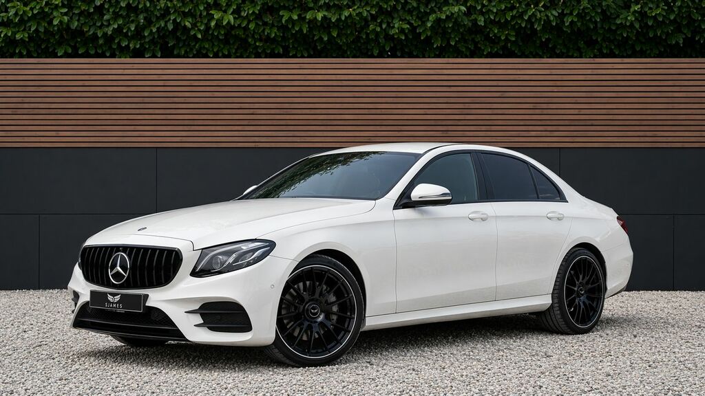 Mercedes-Benz E Class 2019 2.0 E220d Amg Line Edition Premium Saloon 4 WF69KZV White #2