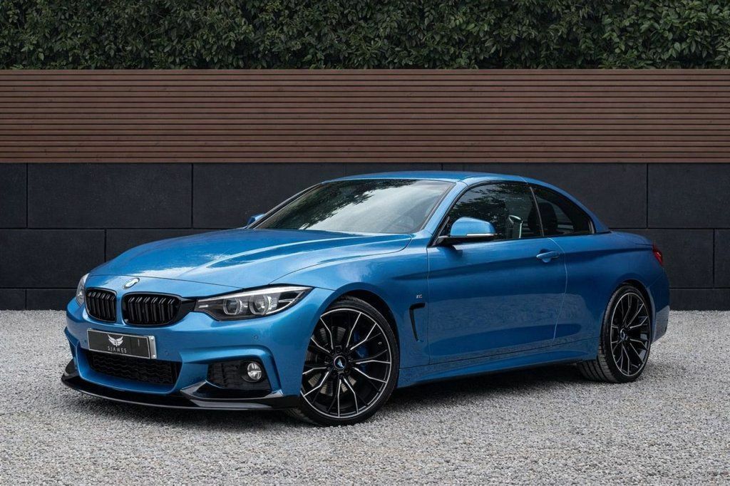BMW 4 Series 2019 2.0 420D M Sport Convertible Blue #3