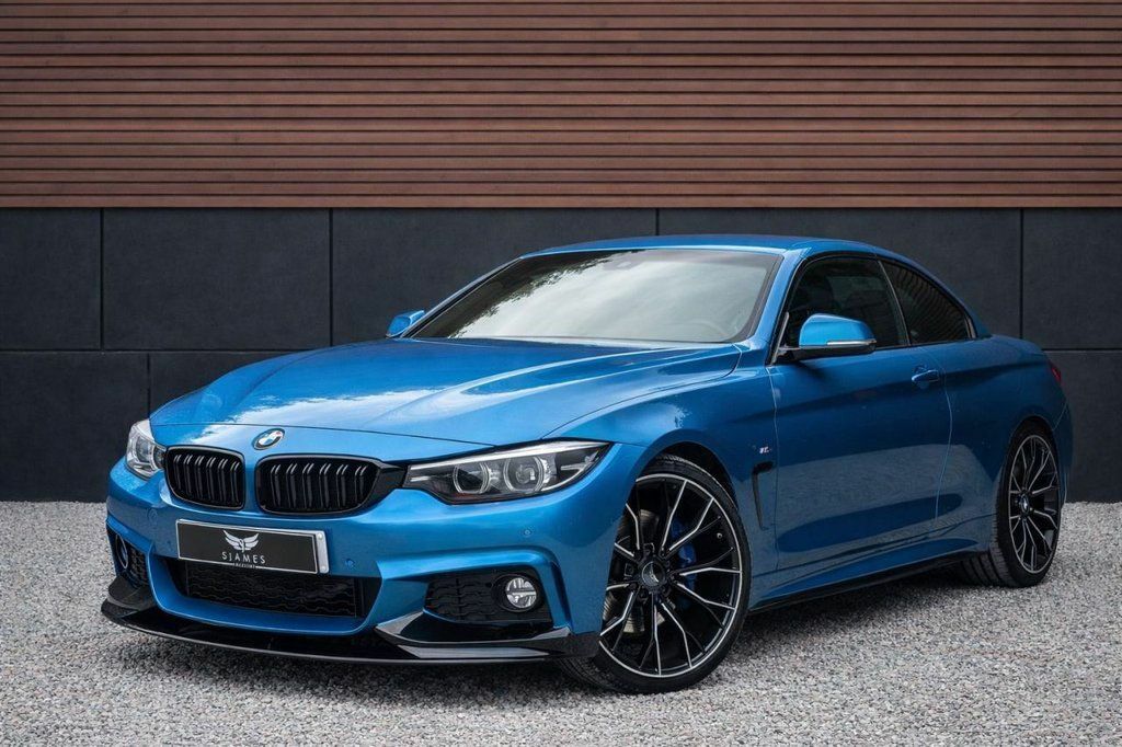 BMW 4 Series 2019 2.0 420D M Sport Convertible Blue #2