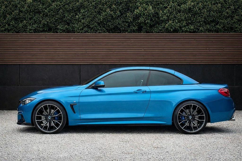 BMW 4 Series 2019 2.0 420D M Sport Convertible Blue #6