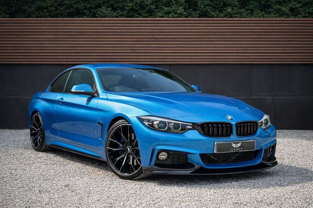 BMW 4 Series 2019 2.0 420D M Sport Convertible Blue #4