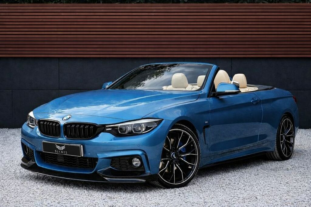 BMW 4 Series 2019 2.0 420D M Sport Convertible Blue