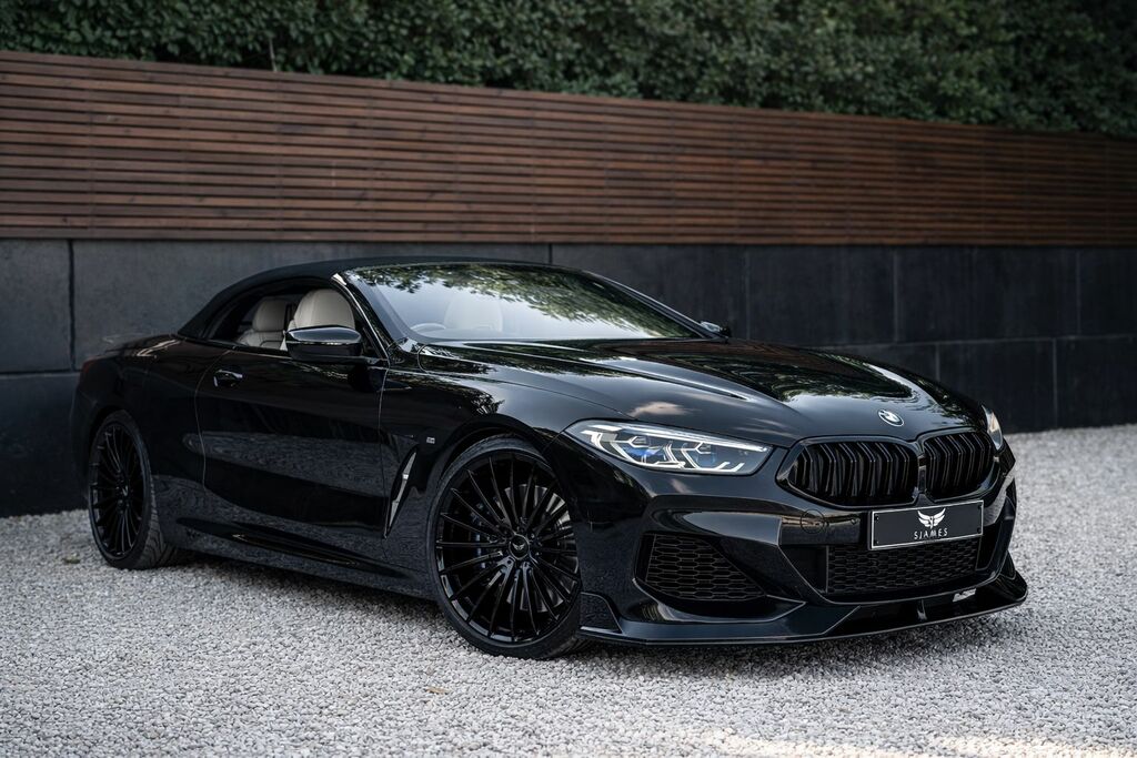 BMW 8 Series 2021 3.0 840I M Sport Convertible Stept BD21ZZC Black #4
