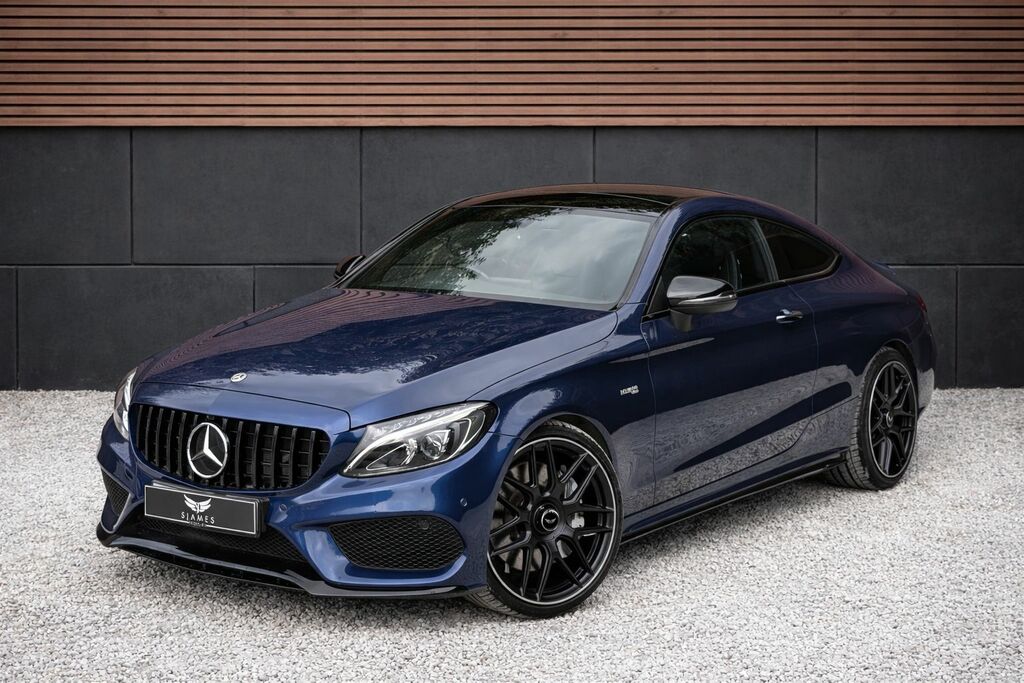Mercedes-Benz C Class 2018 3.0 C43 V6 Amg Premium Coupe G-t FL18VYX Blue #3
