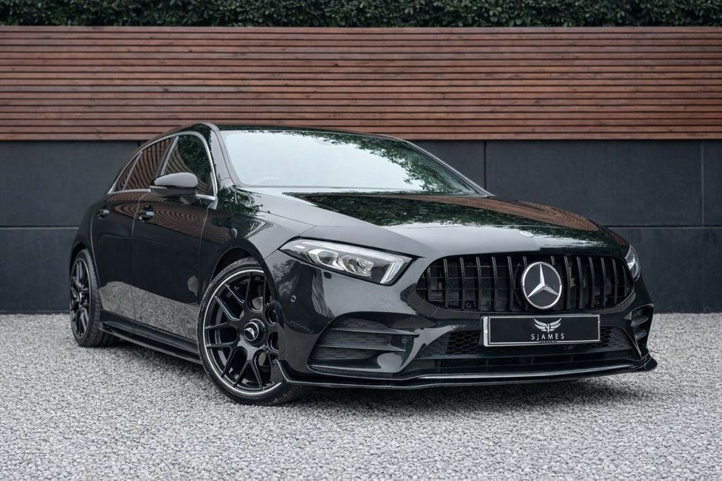 Mercedes-Benz A Class 2022 1.3 A200 Amg Line Edition Premium Hatchback BN22GXH Black #4