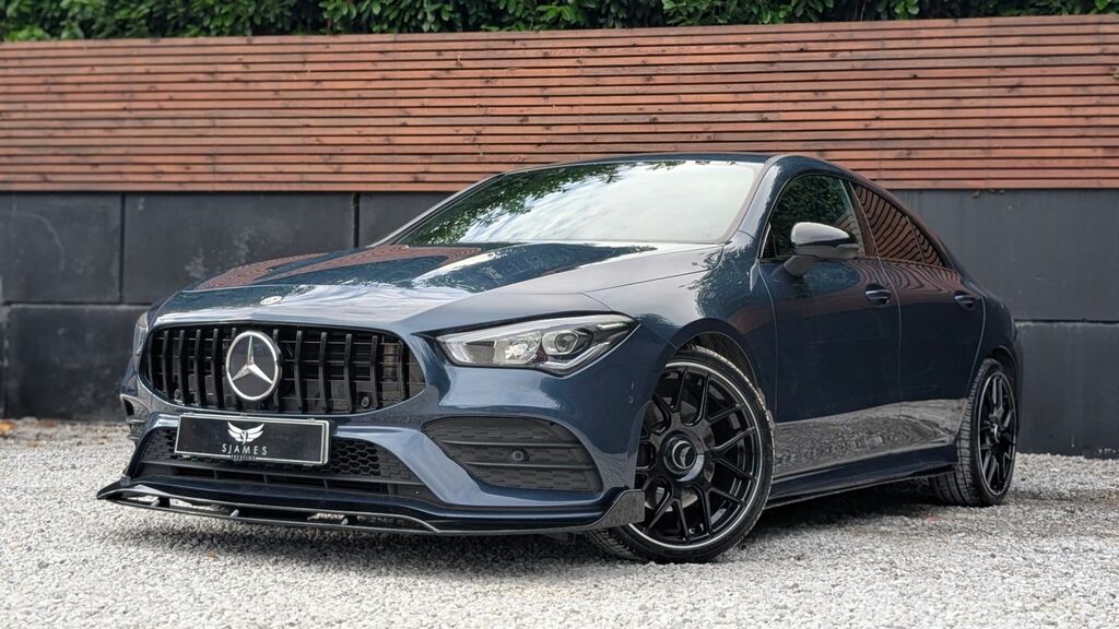 Mercedes-Benz CLA Class 2022 1.3 Cla200 Amg Line Premium 2 Coupe Pet Blue #2