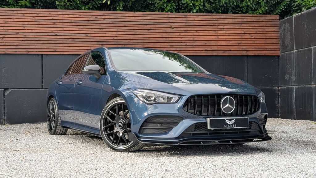 Mercedes-Benz CLA Class 2022 1.3 Cla200 Amg Line Premium 2 Coupe Pet Blue #3