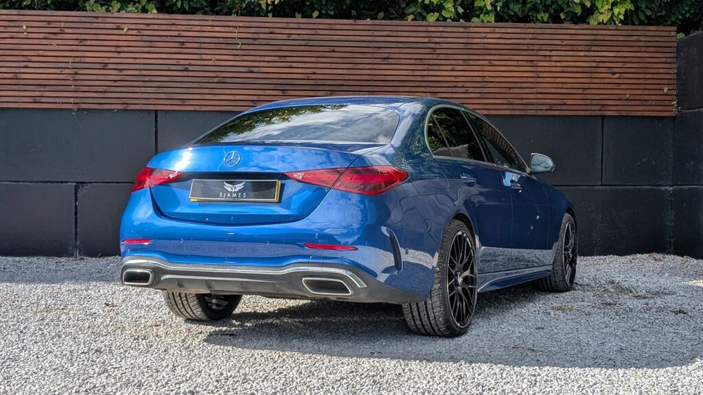 Mercedes-Benz C Class 2022 1.5 C200h Mhev Amg Line Saloon Hyb Blue #6
