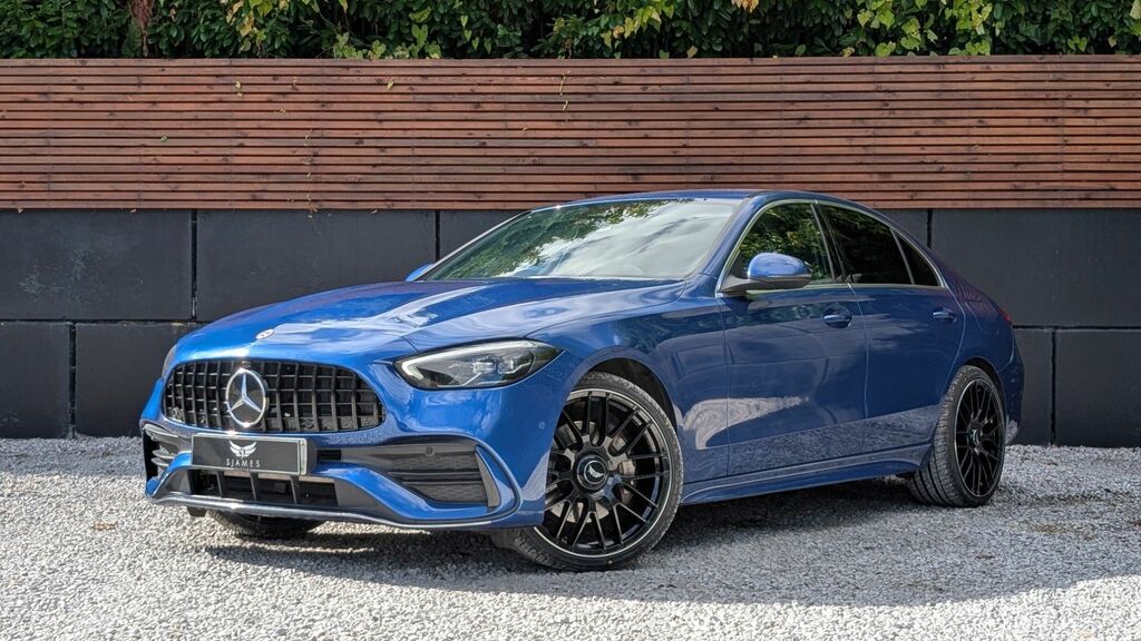 Mercedes-Benz C Class 2022 1.5 C200h Mhev Amg Line Saloon Hyb Blue #2