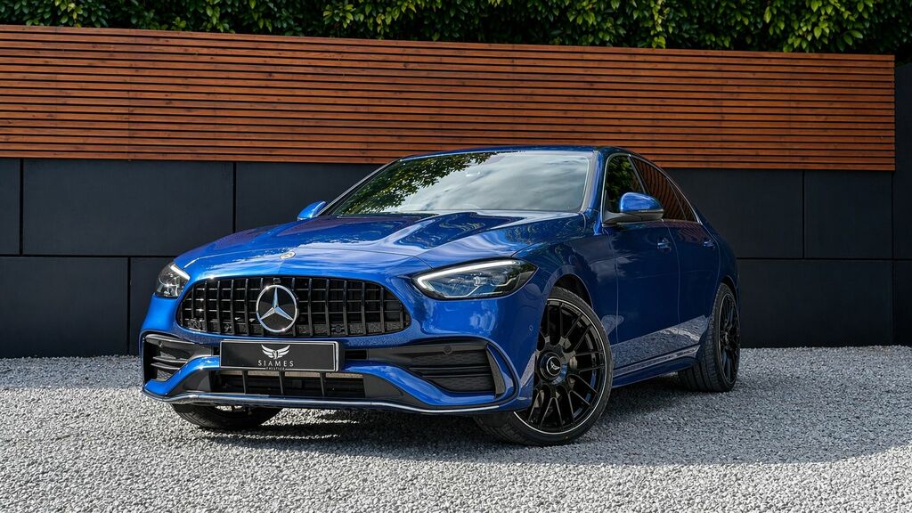 Mercedes-Benz C Class 2022 1.5 C200h Mhev Amg Line Saloon Hyb Blue