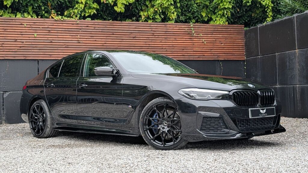 BMW 5 Series 2021 2.0 520D Mht M Sport Saloon Hybrid LC71KHH Black #4