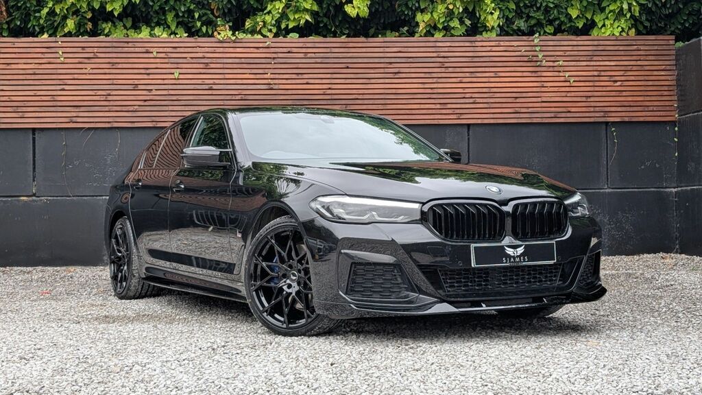 BMW 5 Series 2021 2.0 520D Mht M Sport Saloon Hybrid LC71KHH Black #3