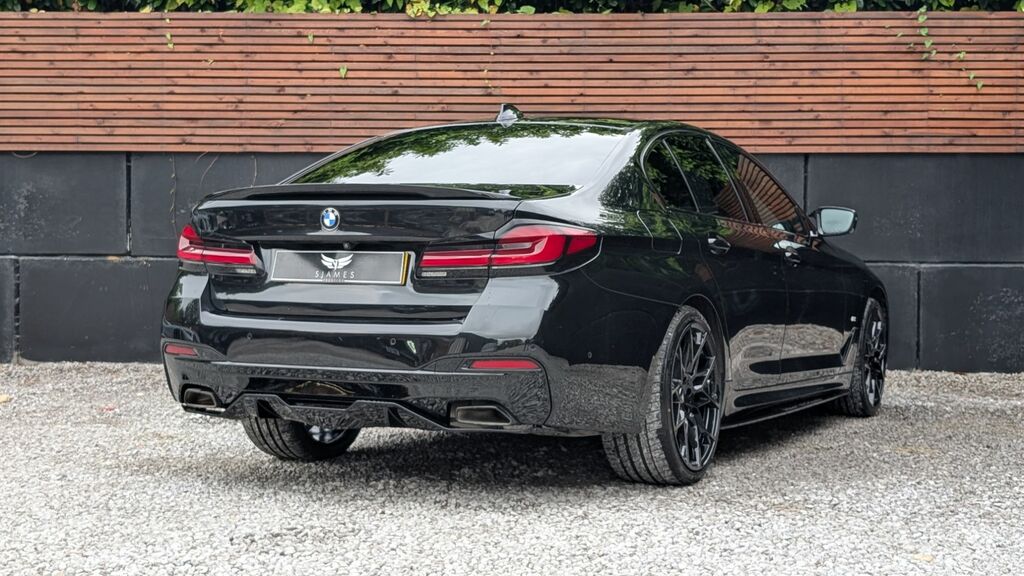 BMW 5 Series 2021 2.0 520D Mht M Sport Saloon Hybrid LC71KHH Black #6