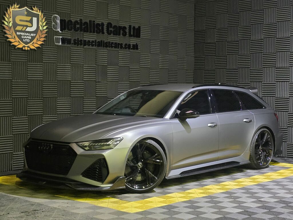 Audi RS6 Avant Estate YT70BZN Blue #4