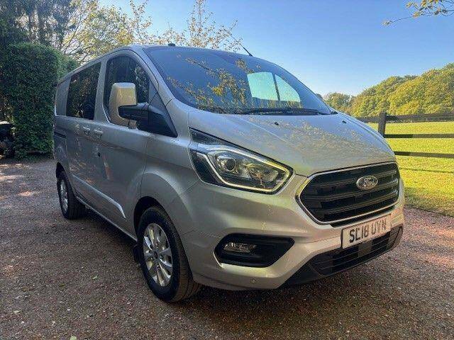 Ford Transit Custom 2.0 300 Ecoblue Limited Crew Van L1 H1 Euro 6 Silver