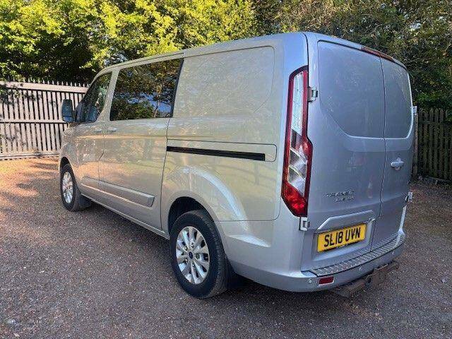Ford Transit Custom 2.0 300 Ecoblue Limited Crew Van L1 H1 Euro 6 SL18UVN Silver #5