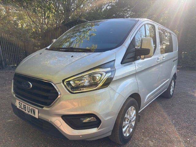 Ford Transit Custom 2.0 300 Ecoblue Limited Crew Van L1 H1 Euro 6 SL18UVN Silver #3