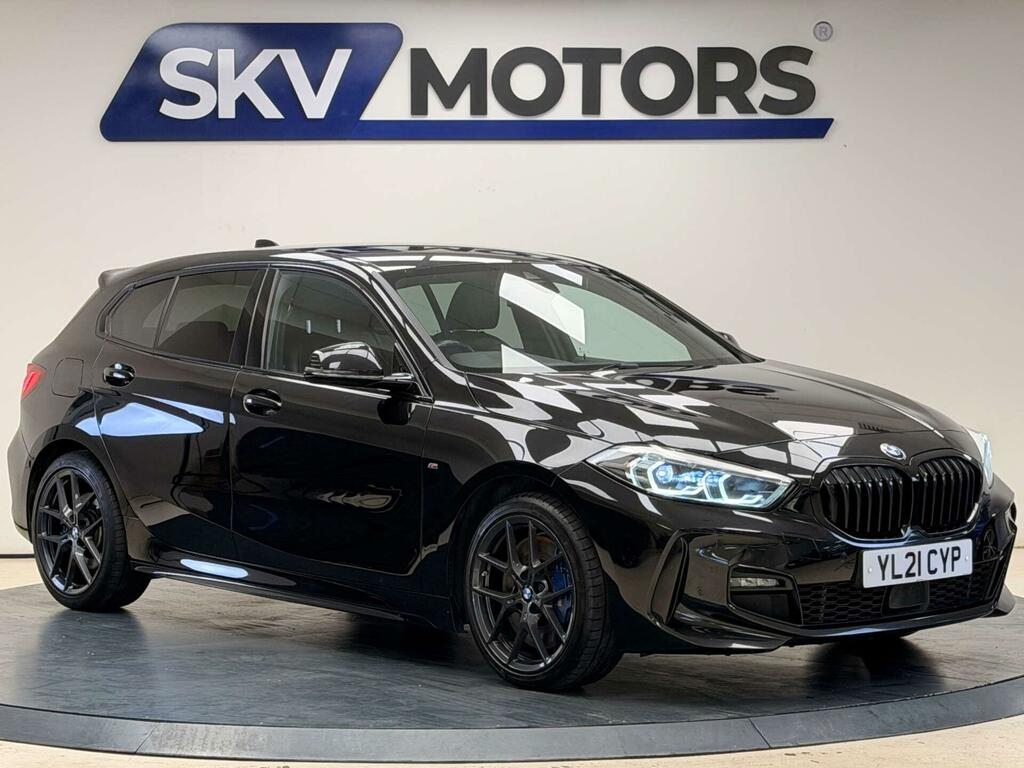 BMW 1 Series Hatchback YL21CYP Black #2