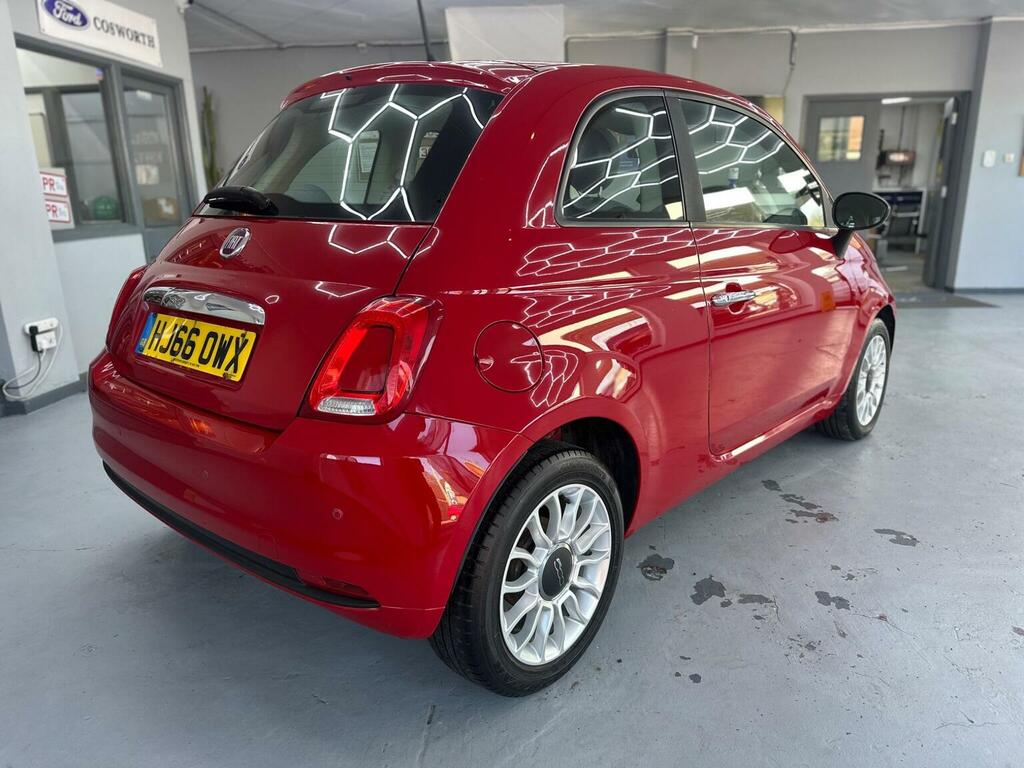 Fiat 500 Hatchback 1.2 Eco Pop Star Euro 6 Ss 2016 HJ66OWX Red #6