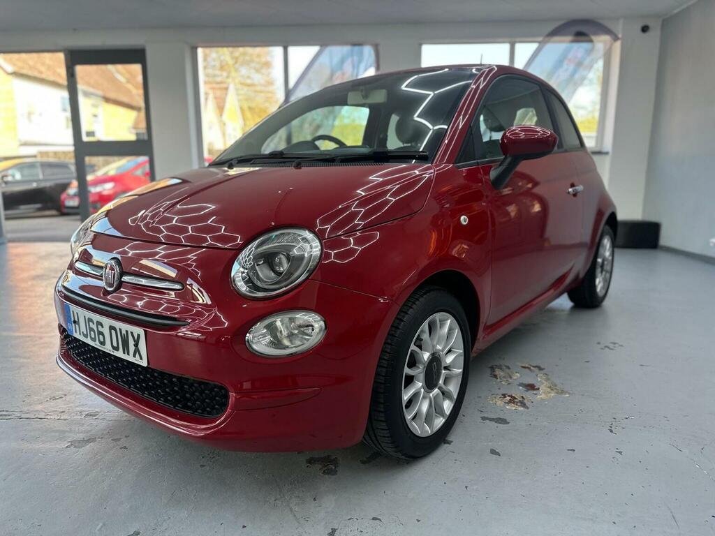 Fiat 500 Hatchback 1.2 Eco Pop Star Euro 6 Ss 2016 Red