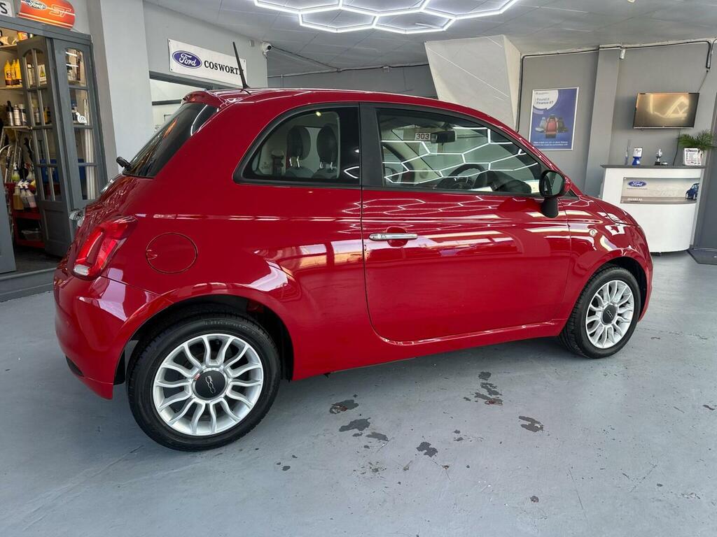 Fiat 500 Hatchback 1.2 Eco Pop Star Euro 6 Ss 2016 HJ66OWX Red #5