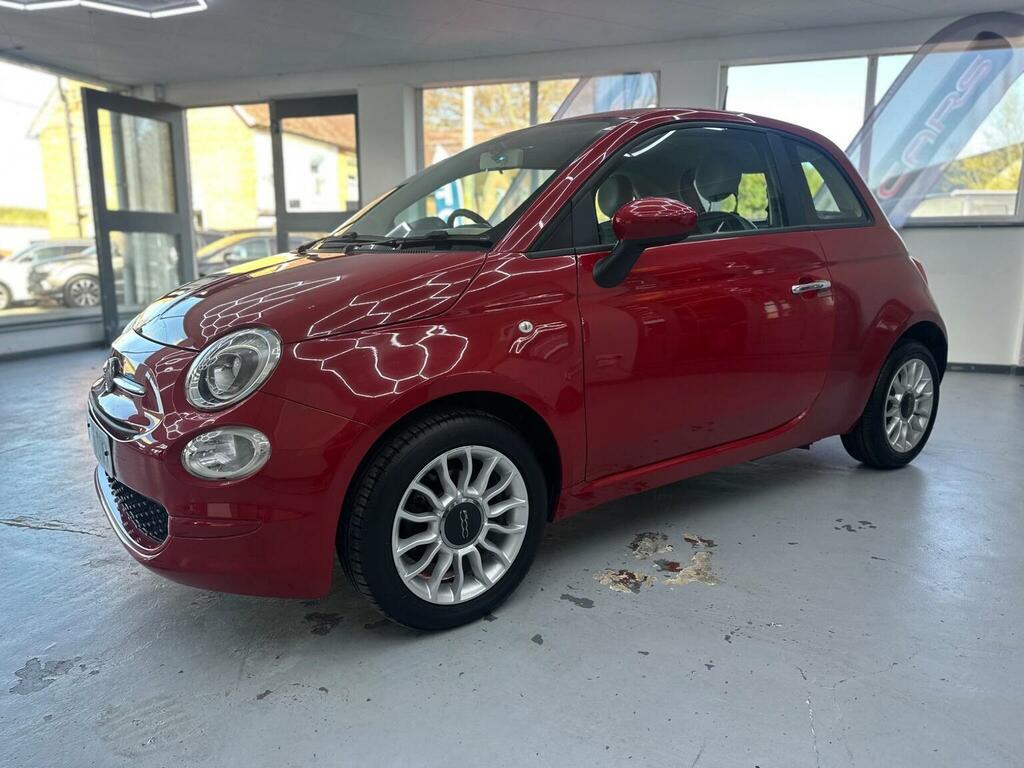 Fiat 500 Hatchback 1.2 Eco Pop Star Euro 6 Ss 2016 HJ66OWX Red #2