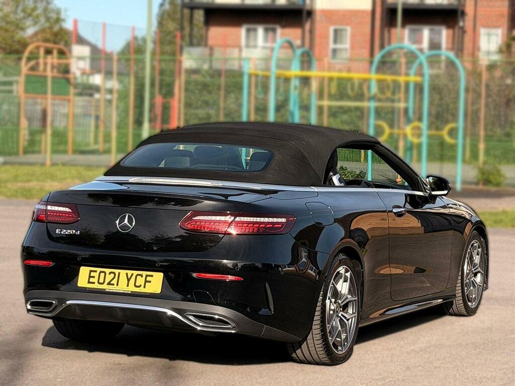 Mercedes-Benz E Class Convertible 2.0 E220d Amg Line Premium Cabriolet EO21YCF Black #5