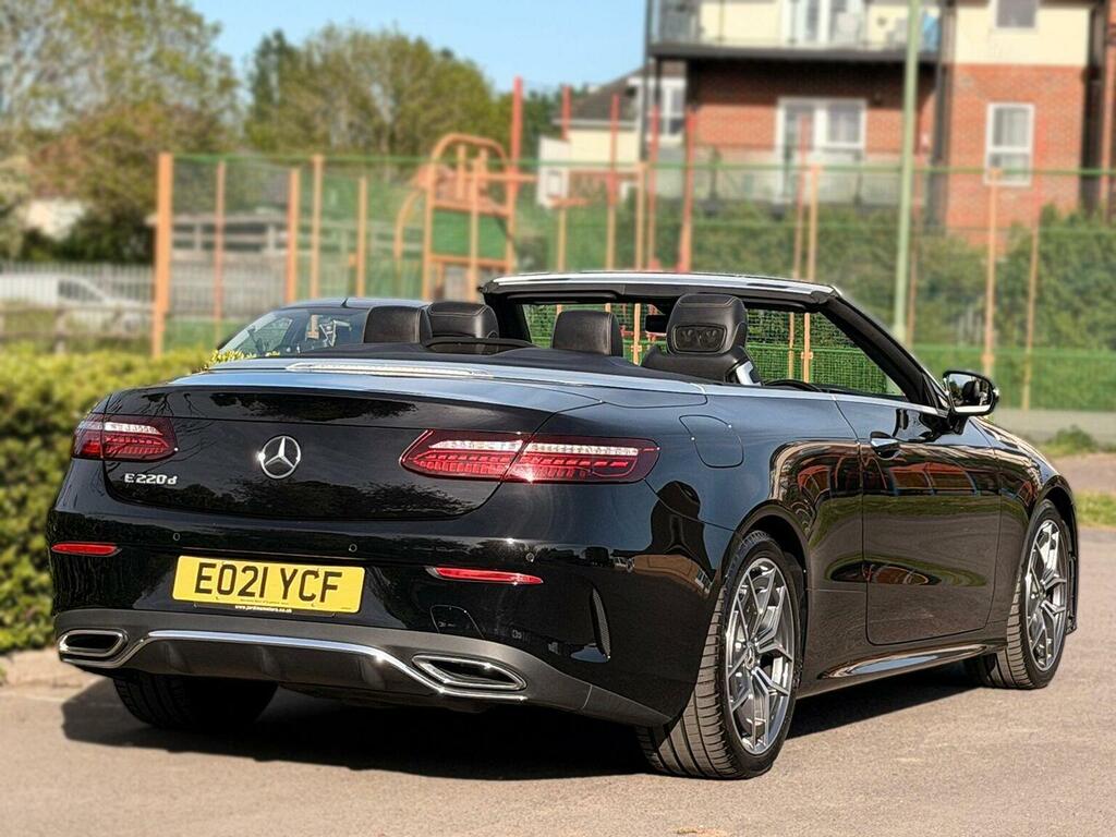 Mercedes-Benz E Class Convertible 2.0 E220d Amg Line Premium Cabriolet EO21YCF Black #4