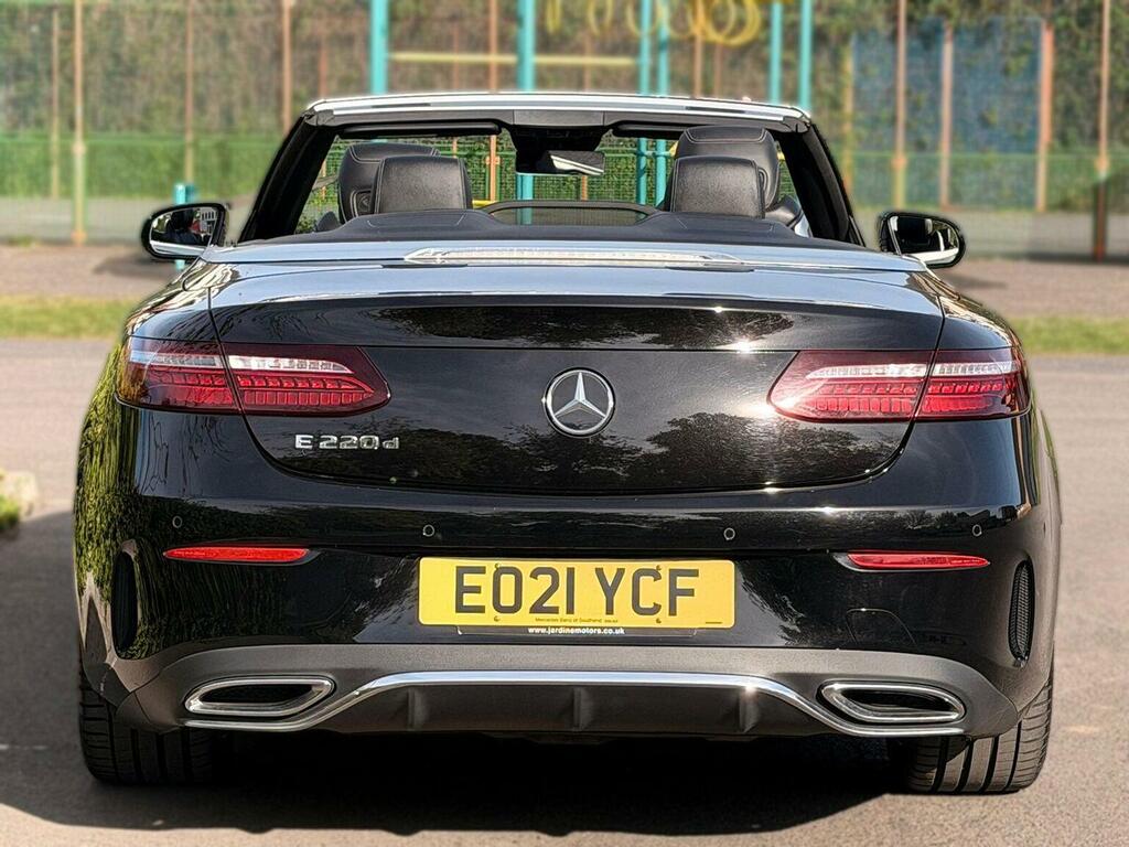 Mercedes-Benz E Class Convertible 2.0 E220d Amg Line Premium Cabriolet EO21YCF Black #6