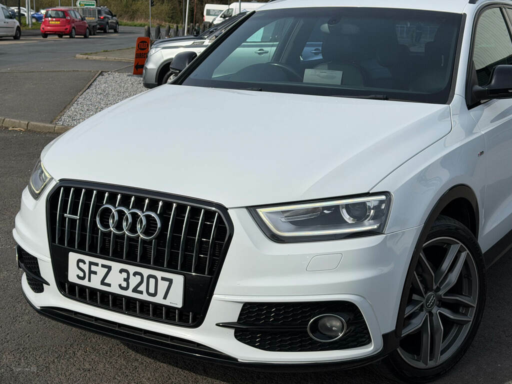 Audi Q3 2.0 Tdi 177 Quattro S Line S Tronic SFZ3207 White #2