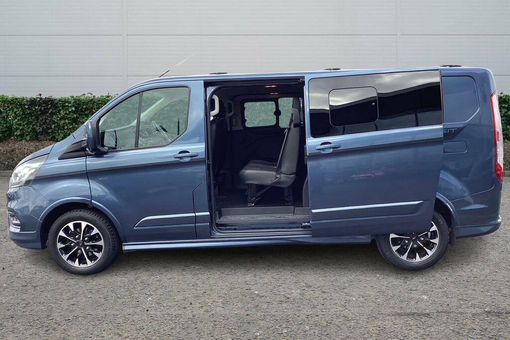 Ford Transit Custom 2.0 Ecoblue 185Ps Low Roof Dcab Sport Van MM22HGF Blue #3