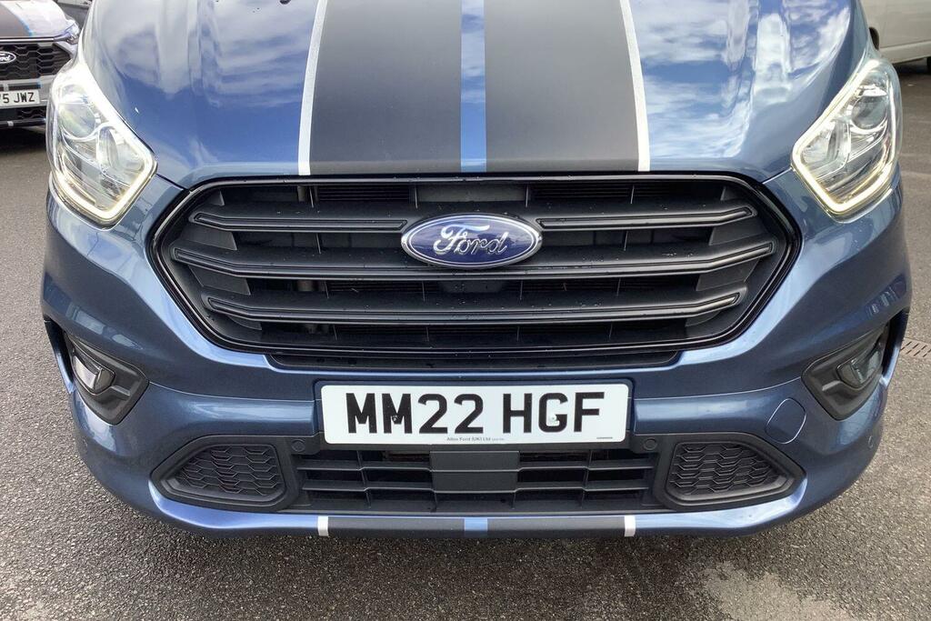 Ford Transit Custom 2.0 Ecoblue 185Ps Low Roof Dcab Sport Van MM22HGF Blue #5