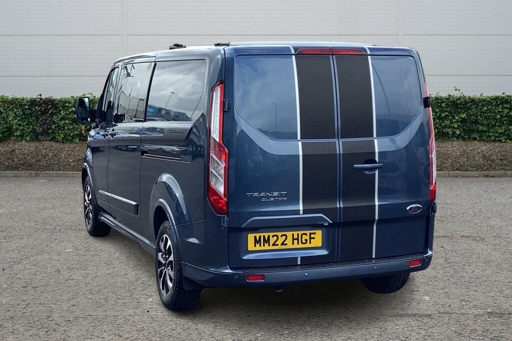 Ford Transit Custom 2.0 Ecoblue 185Ps Low Roof Dcab Sport Van MM22HGF Blue #4