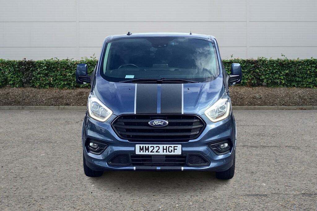 Ford Transit Custom 2.0 Ecoblue 185Ps Low Roof Dcab Sport Van MM22HGF Blue #2